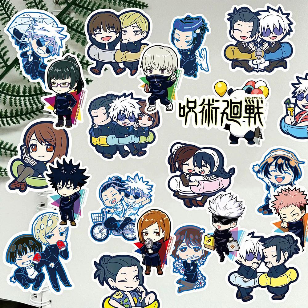 10/50/100 Stück Cartoon Jujutsu Kaisen Aufkleber Niedliche Anime Graffiti Aufkleber DIY Koffer Handy Laptop Kawaii Aufkleber Dekoration Spielzeug