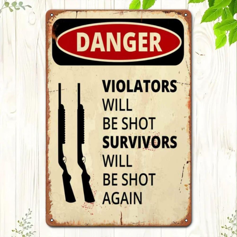 Vintage Metal Sign 8x12 Inch Funny Tin Sign Novelty Wall Decor 20x30cm