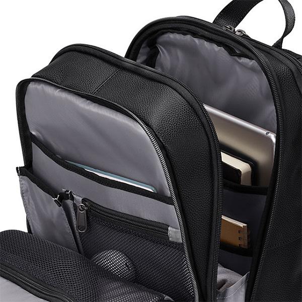 Samsonite Sam Classic Leather Slim Backpack Black Hg809002