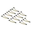 10pcs Sata Cable Dual 15pin To Graphics Card 6+2pin Graphics Card 8pin Power Extension Cable for Laptop Desktop