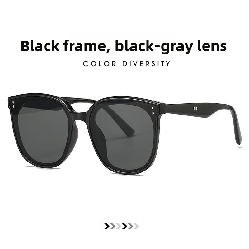 Gm Fashion Sunglasses For Women And Men With Uv400 Protection For Outdoor Travel BlackFrameBlackGray