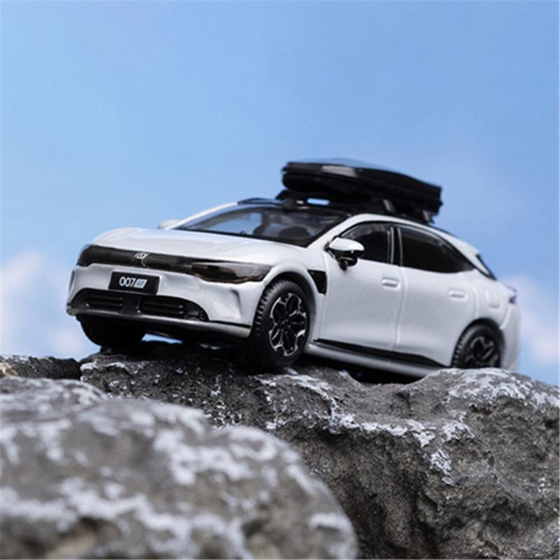 Burago 1:64 ZEEKR 007GT Legierung Kombi Automodell Druckguss Metall Sport Neuenergie Fahrzeug Automodell Simulation Kinderspielzeug Geschenk