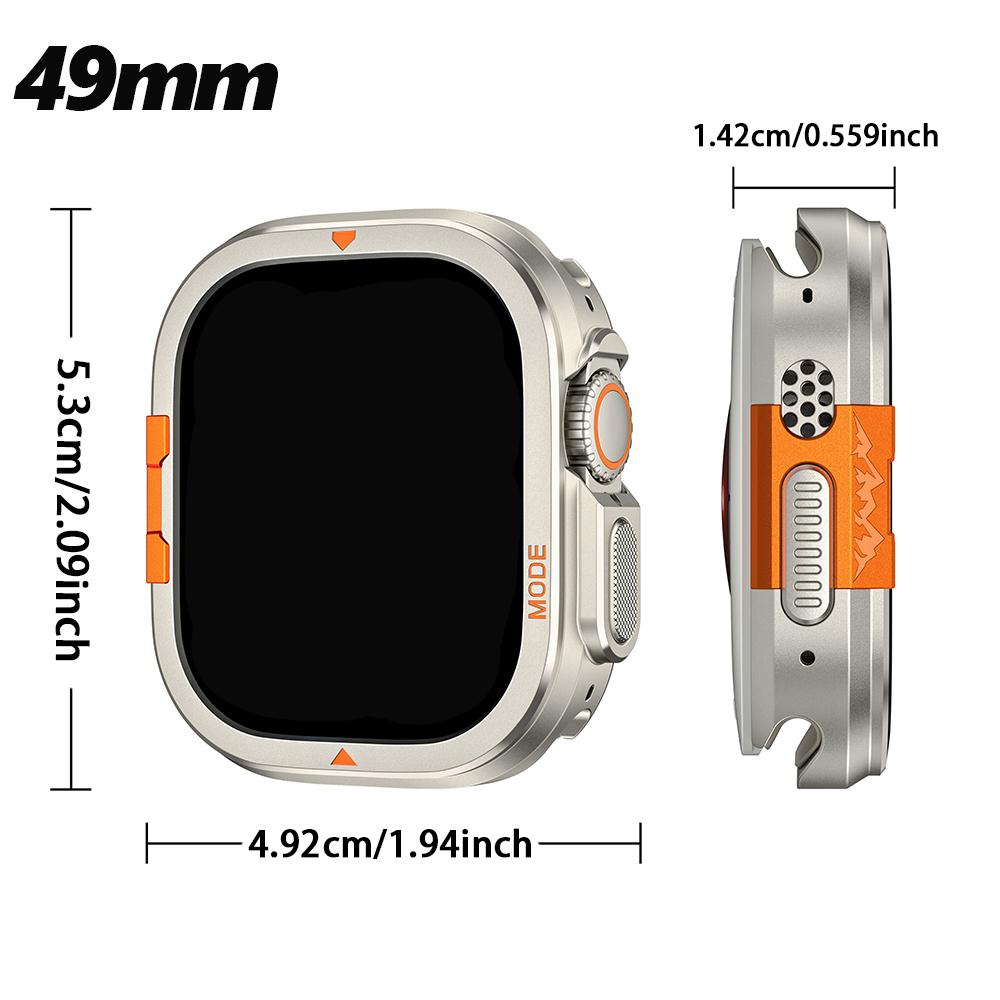 Custodia Metallica per Apple Watch Ultra 3 49mm 46mm 45mm 44mm Custodia Protettiva Telaio Paraurti in Alluminio per IWatch Serie 11 10 9 8 7 6 5 SE