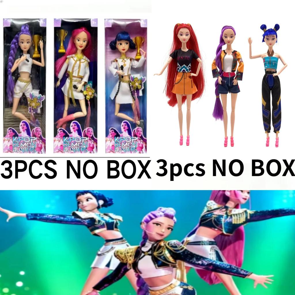 ~~ Neue 11 Zoll Kpop Dämonenjäger Actionfigur Neue K-POP Dämonentöter Vinylpuppe Lumimila Zoey Schreibtisch-Dekoration Spielzeug Für Kinder Geschenke