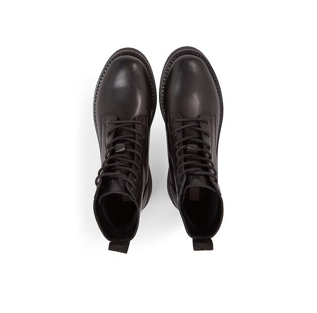 Ботильоны Tommy Jeans Tjw со шнуровкой и плоским лифом EN0EN02310, чёрные