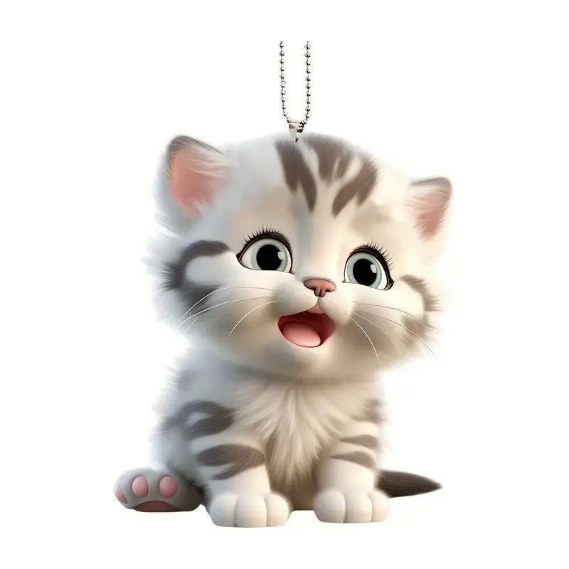 Car Decorative Acrylic Pendant Cheerful Cartoon Backpack Charm Ideal For Home Holidays And