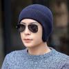 New Men Winter Hat Add Fleece Warm Earflap Cap Stylish Soft Beanie Hat For Male Outdoor Thicken Ski Sports Knitted Hat