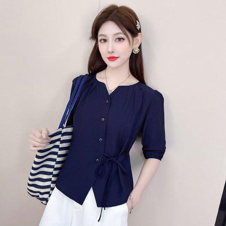 

Осенняя мода 2025: Элегантная облегающая рубашка с длинным рукавом для женщин 3XL for 110-123 kg