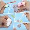 Non-Toxic 35Pcs Soft Glue Stress Relief Toys Cute Animal Finger Silicone Fidget Toys Pinching Joy Pressing Release Decompression Toy Gifts