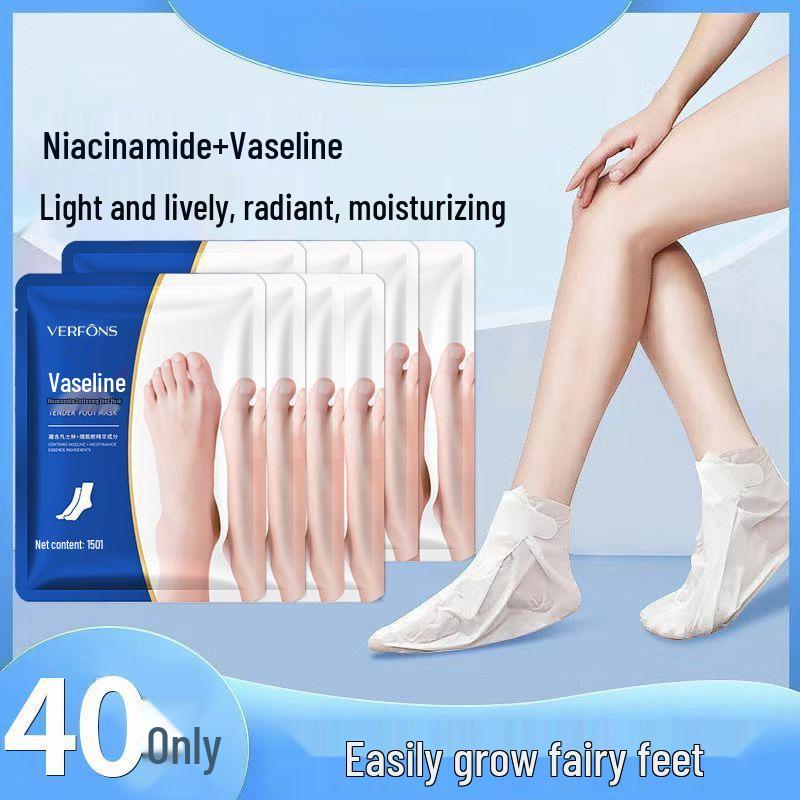 

Зволожуючі шкарпетки-маска для ніг Vaseline: Зволожуйте, Відлущуйте та Пом якшуйте Vaseline Foot Mask [8 Bags + 2 Bags] 20 Pieces