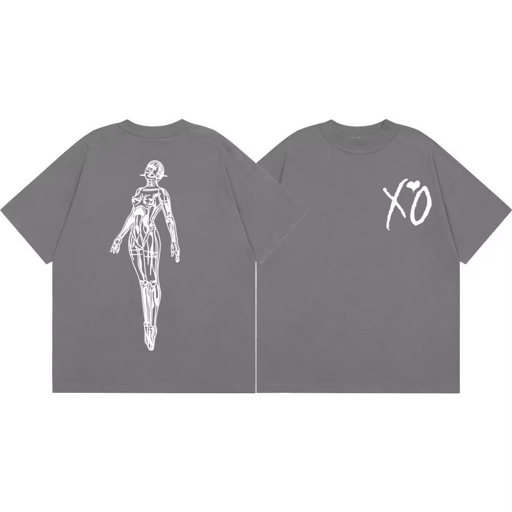 Rapper The Weeknd Merch T-shirt Men's Clothing Women Fashion Hip Hop Short Sleeve Clothes 2026 Summer Casual Cotton T Shirt Y2k