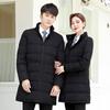 Troloman Unisex Mid-Length Hooded Padded Winter Jacket