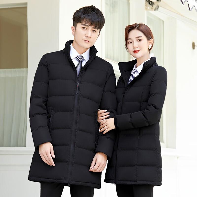 Troloman Unisex Mid-Length Hooded Padded Winter Jacket