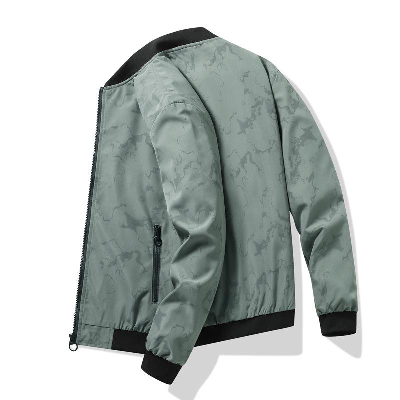 Maskovací baseballová bunda pro jaro a podzim Pánská tenká ležérní bunda Japonské pracovní oblečení Velká velikost Top letové bundy