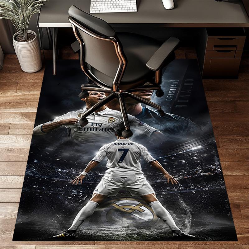 1pc Number 7 Soccer Design Printed Area Rug Carpet for Bedroom Living Room Home Decor Rugs Mat Non Slip Mat Rug for Bedside