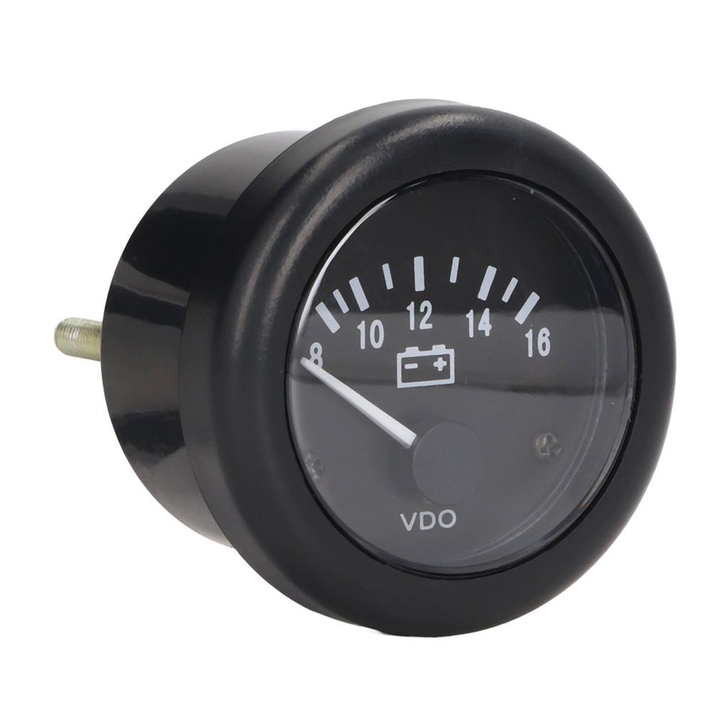 2in Diesel Engine Voltage Meter Automobile Generator Voltmeter Gauge 8‑16V Measuring Range 12V