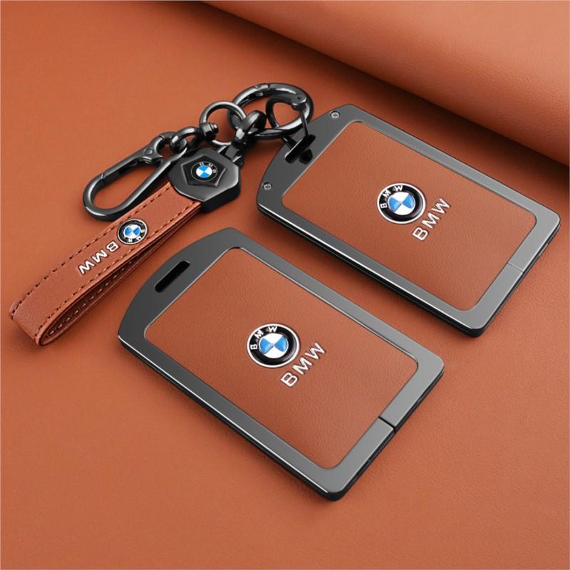 BBKK9 Zinc Alloy Car Smart NFC Card Key Case Cover Shell Keyless For BMW M 3 5 7 Series X1 X3 X5 X6 X7 535le Auto Keychain Accessories
