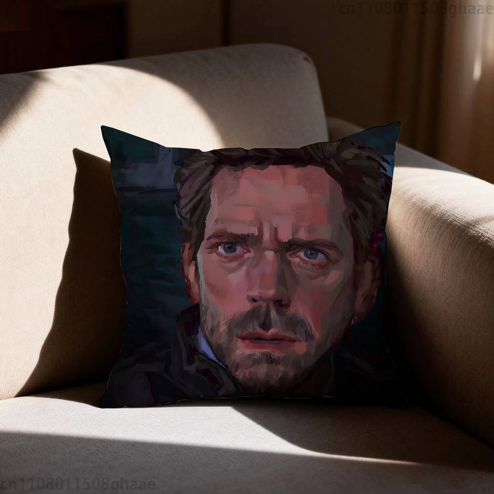 Classic House MD Pillow Case Antidustmite Pillowcase Invisible zipper silky short plush Sofa cushion cover