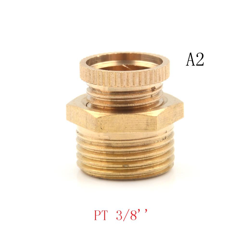 One Piece Air Compressor Male Threaded Water Drain Valve Brass Tone PT 1/2 Inch 3/8 Inch 1/4 Inch