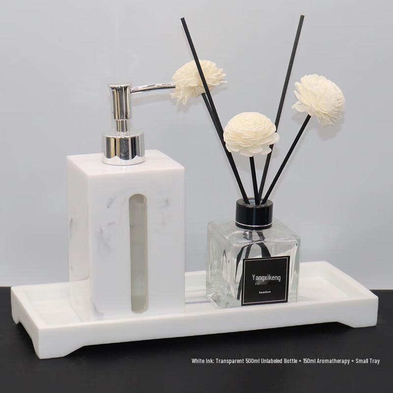 Light Luxury Press Pump Lotion Dispenser Set