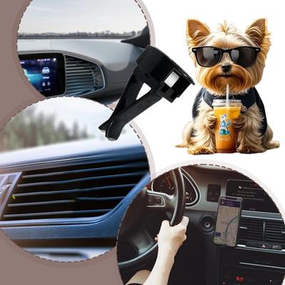 Lüftungsklemme Lufterfrischer Flaches Acryl Lustiger Diffusor Stilvoller Hund Duft-Diffusor Für Frauen Männer LKW Van Roadtrip Reisen