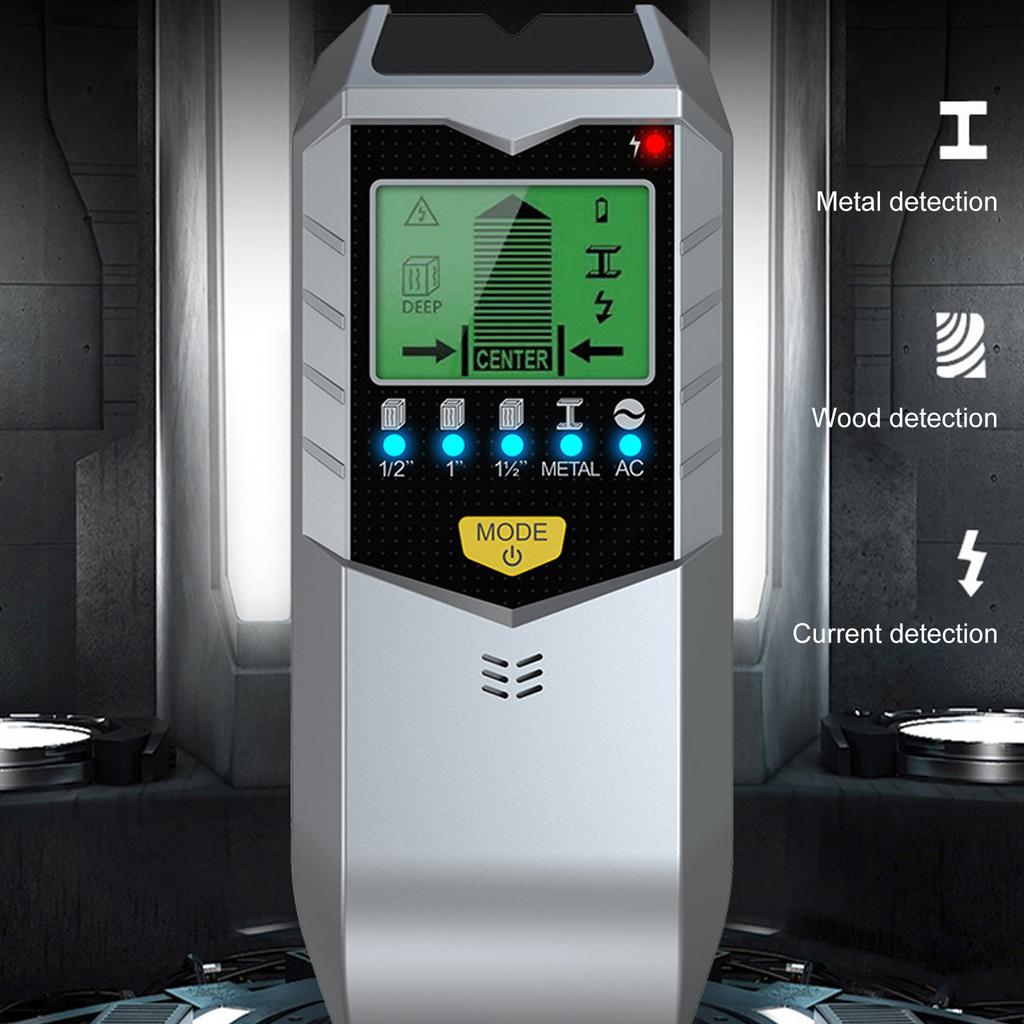 Reliable Wall Detection Device 5 in 1 Wall Scanner for Studs and Metal Detection with LCD Display and Sound Alert