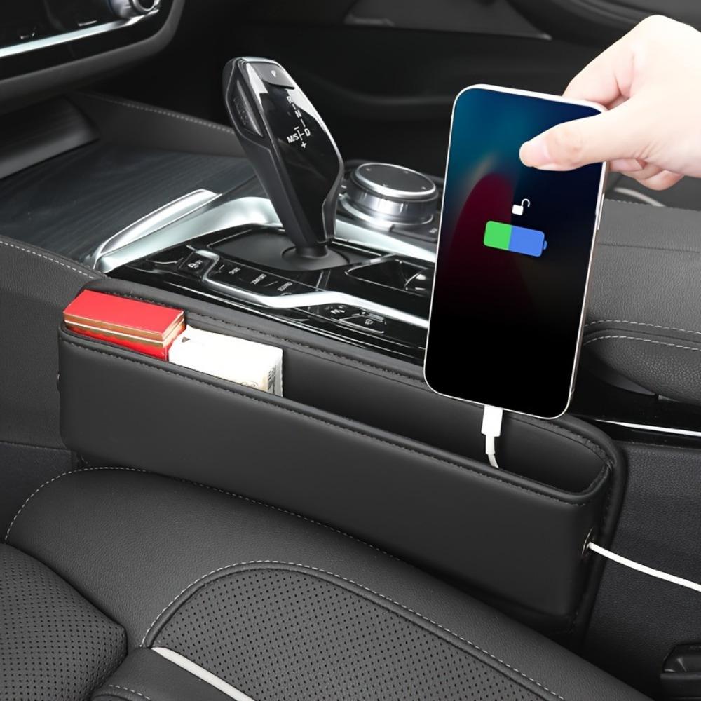 Car Seat Crevice Storage Box Car Crevice Storage Box Leather Storage Box Multi Functional Storage Bag Storage Box