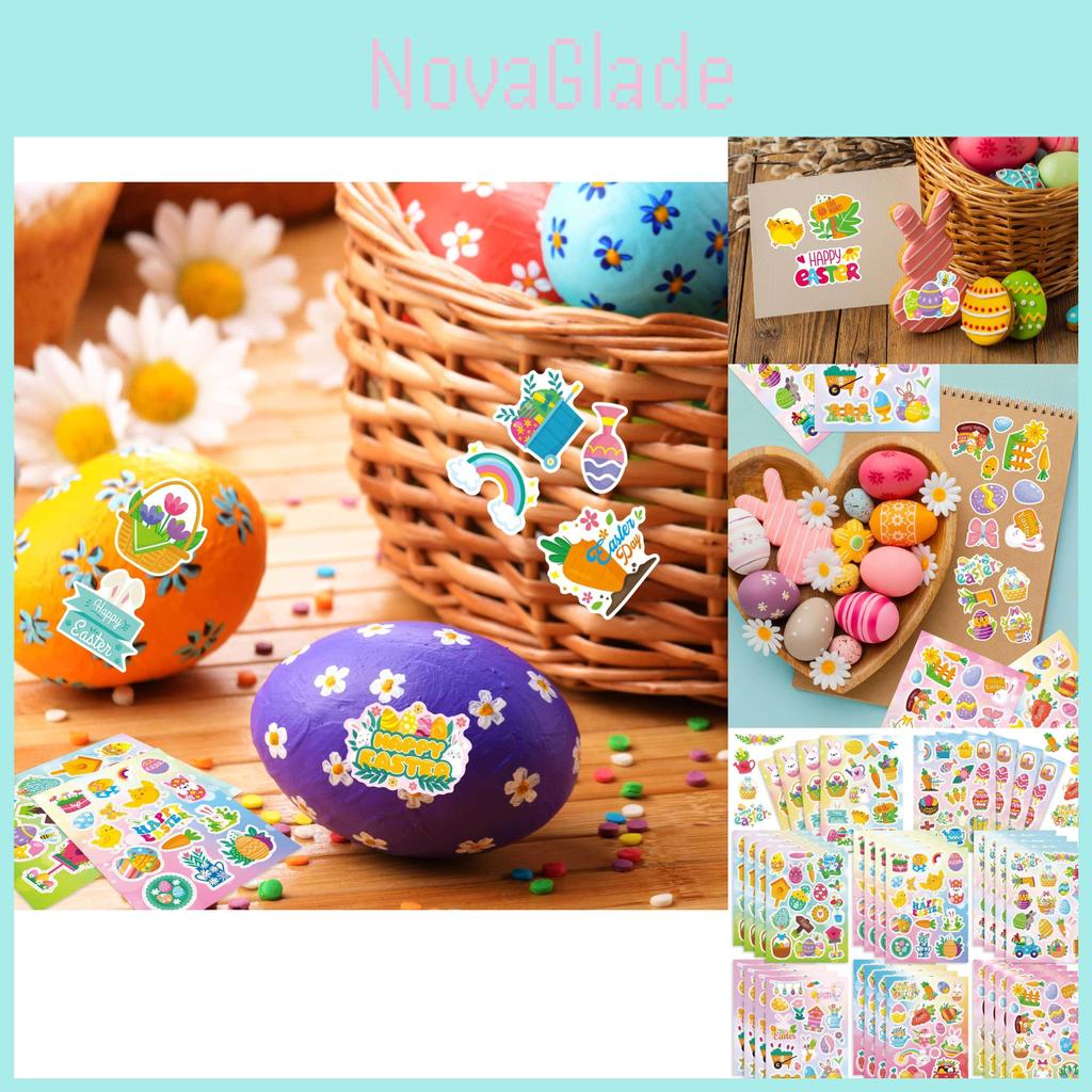 Adorable Cartoon Easter Parent Child Interactive Diy Puzzle Stickers Set For Kids