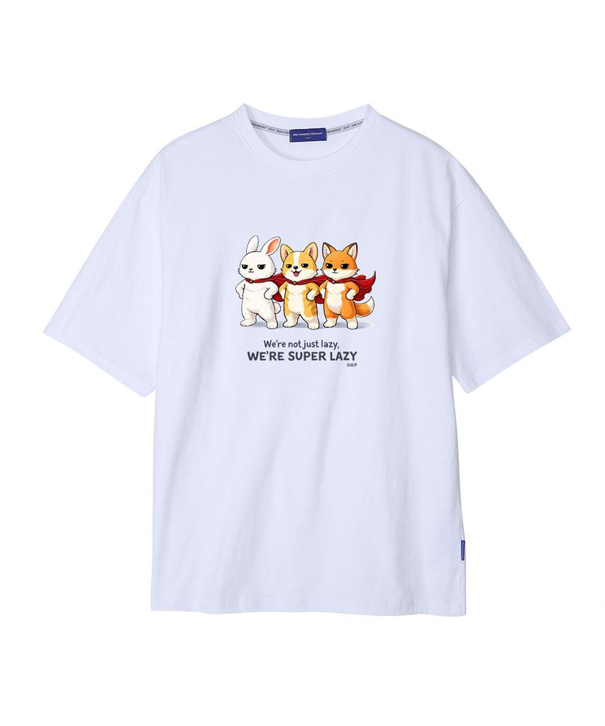 OHP Ohpxjoy Super Lazy Semi-Over Short Sleeve Tee