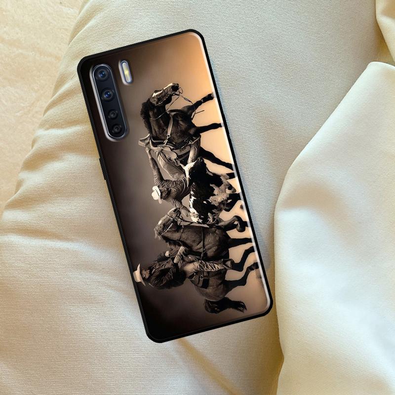 Rodeo Cowboy Lasso For OPPO A79 A38 A58 A78 A98 A54 A74 A94 A16 A76 A96 A5 A9 A52 A72 A15 A17 A57 A53S Case