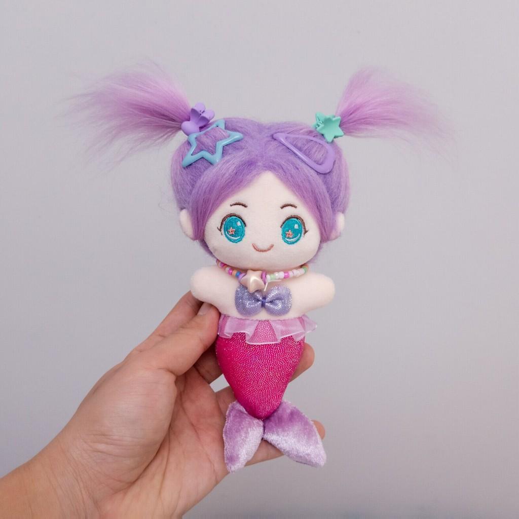 Pluszowa lalka z serii Syrenka z wypełnieniem z bawełny PP, idealna na prezent i do pokoju zabaw dla dzieci