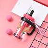 Tea Infuser Water Bottle with Straw Leak-Proof Lucky Belly Cup Sports Water Bottle  Gym