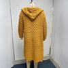Women's Long-sleeved Solid Color Loose Long Sweater Cardigan With Hood Coat