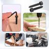 Zmbroll 220pcs M4 Hex Socket Head Cap Grade Black Carbon Hex Socket Sheet Metal Wood Screws with Wrench Self-Tapping Screws,
