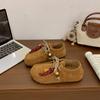 Sheepskin version Baotou platform sandals hollow Mary Jane shoes new summer mesh hole woven pig cage shoes