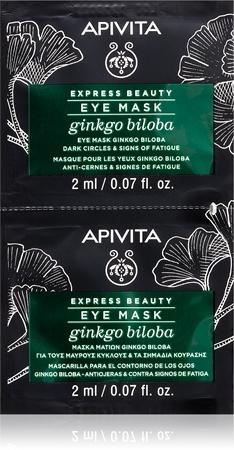 

Apivita Express Beauty Eye Mask Gingko Biloba Маска для глаз против отечности и темных кругов TU прозрачный