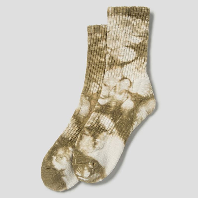 SAND SOUND TieDyeing Socks Olive (MS33KTA72J)