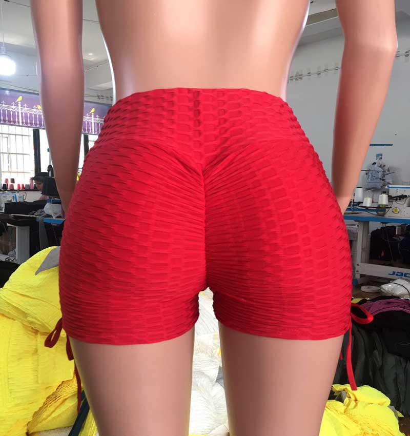 2026 Women's European Summer Trend: Jacquard Butt Lifting Yoga Fitness Shorts