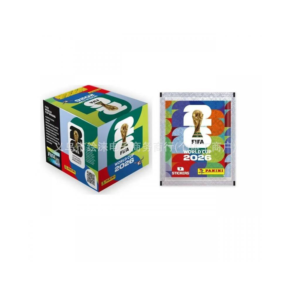 (50er-Pack Aufkleber) FIFA Fussball-Weltmeisterschaft 2026 Offizielles Sticker-Sammelalbum Sticker-Pack Sammlerbuch Fußballfan Geschenk Souvenir