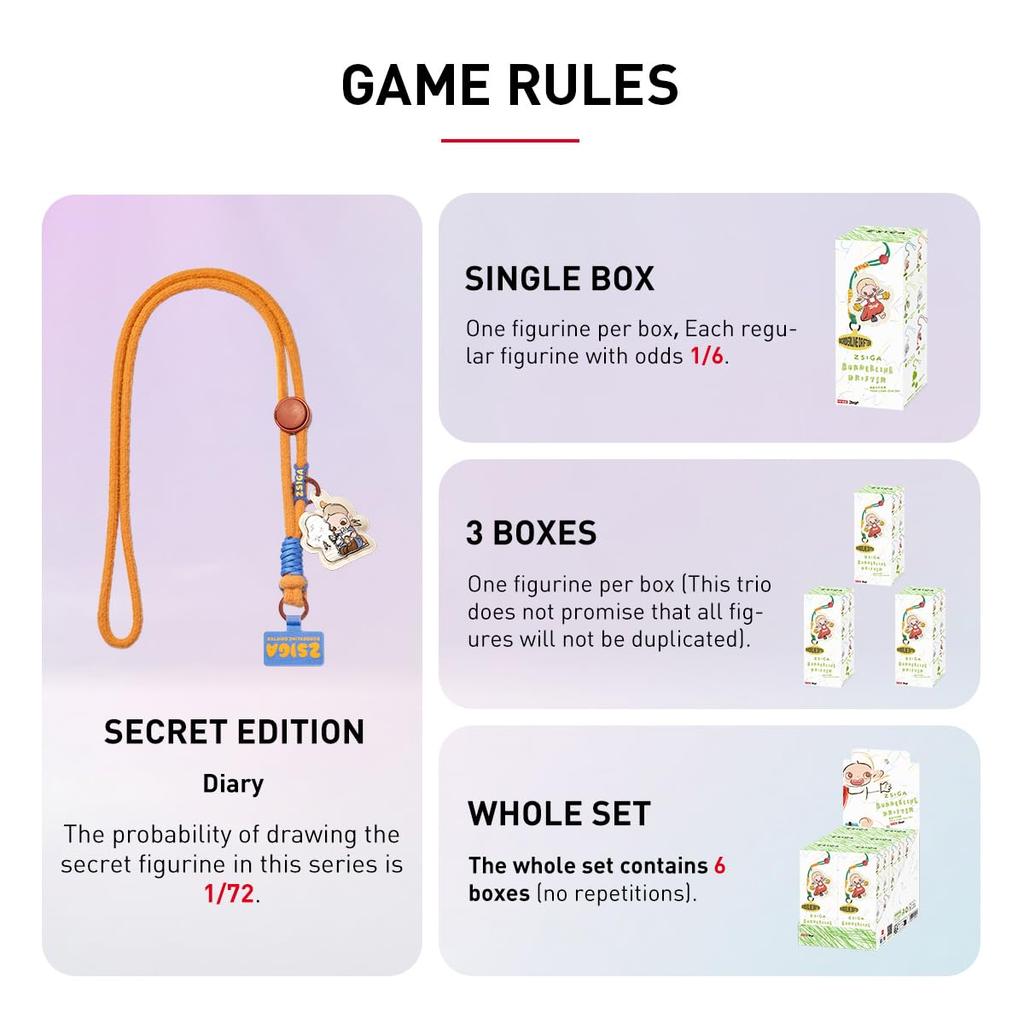 POP MART ZSIGA Borderline Drifter Series Phone Charm Box 6 Pop Mart Gachapon Blind Box Figure Plastic Model Premium Toy PVC Soft Vinyl Original