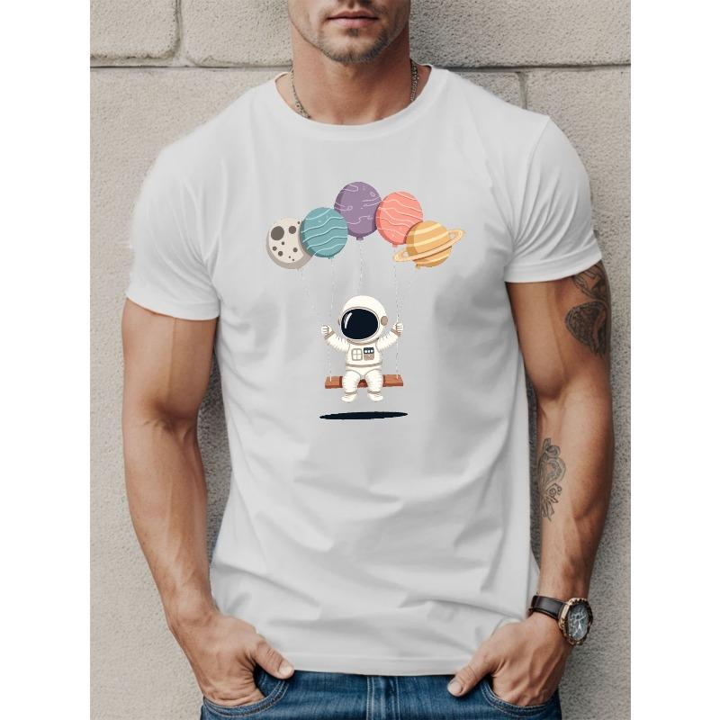 

Men S Graphic T-Shirt - Short Sleeve, Casual Summer Top , Round Neck, Regular Fit, Casual Summer Wear Comfortable Fit 4XL