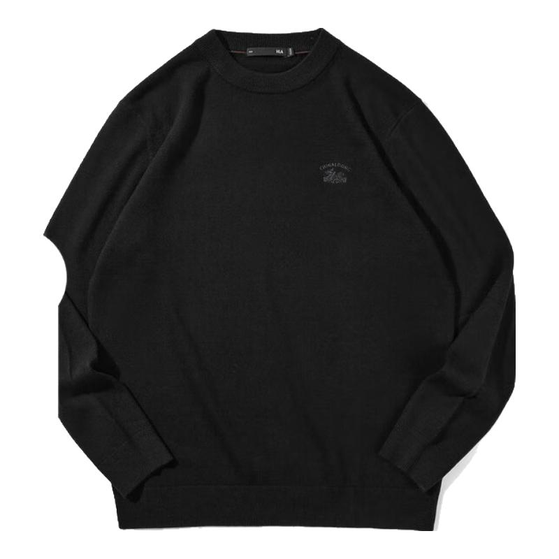 

HLA Men s Merino Wool Round Neck Sweater L