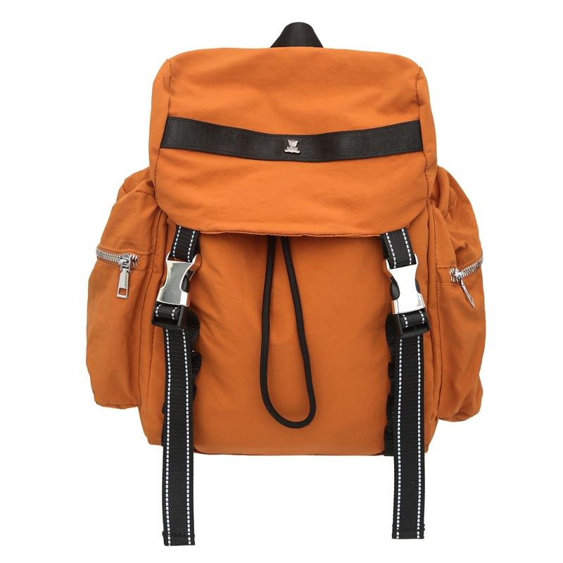 Men's Outdoor Mountaineering Bag Women's Lightweight Travel Backpack Solid Color High School Student Schoolbag