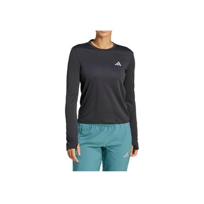 Adizero He T Box Limited Series Comfortable Soft Sweat-Absorbing Casual Long Sleeve Regular T-Shirt Women Tops Black JD1745