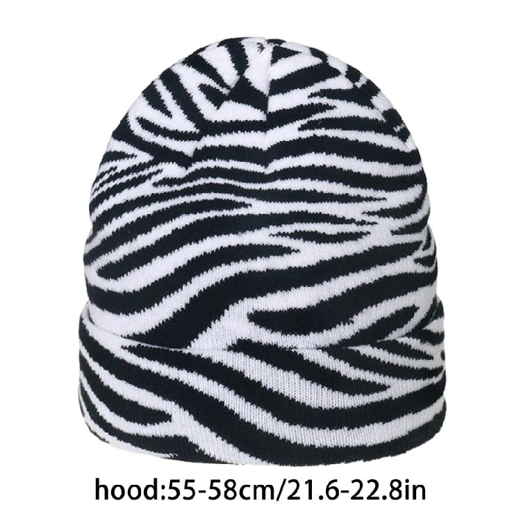 Halloween Knitting Cow Pattern Soft Unisex Hat Adult Outdoors for Ski Cycling
