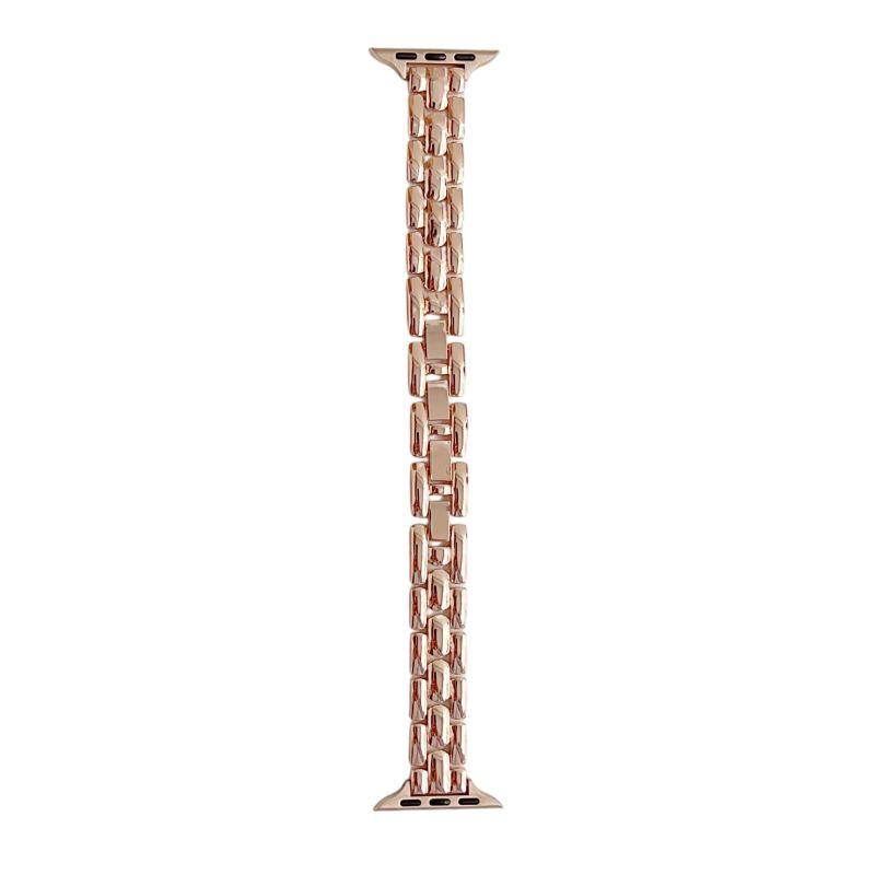 Slim Metal Watch Straps for Apple Watch Band 38 40 41 42 44 45 46 49mm Dressy Slim Wristband Strap for iWatch S11 10 9 8 7 6 5 4