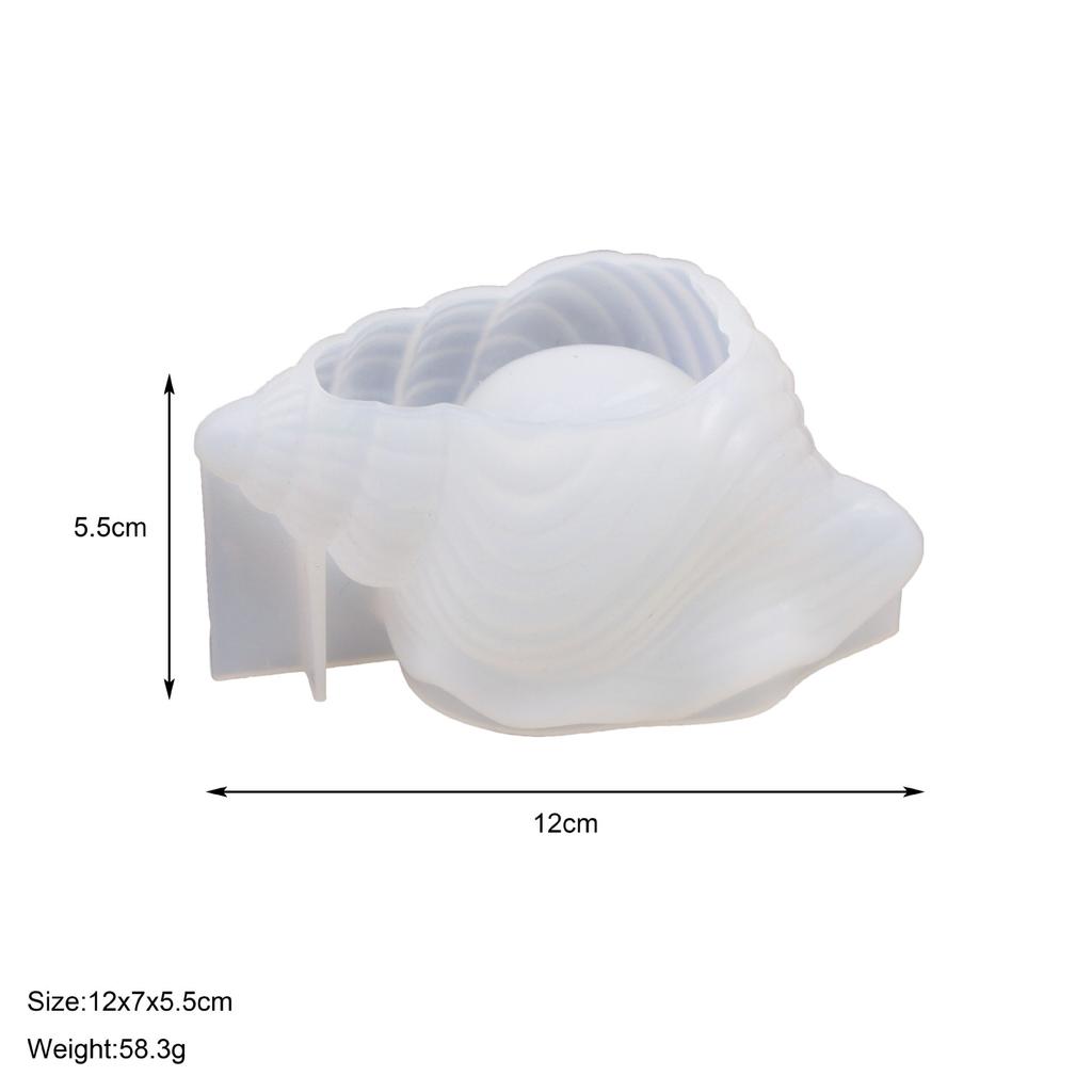 Snäckformar i olika storlekar DIY Sjöstjärna Gipsbricka Snäcka Ljuskopp Ljusstake Betong Silikonform