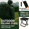 Foldable Backpack Stool Portable Folding Stool With Carry Bag Lightweight Mini Easy Carry Outdoor Chair For Travel For Travel