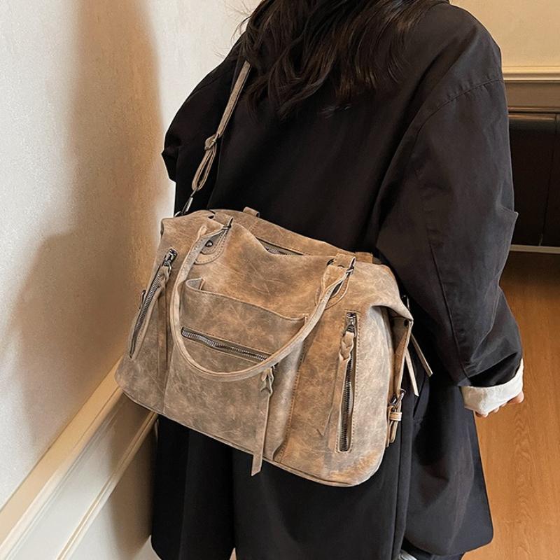 Women's PU Handbag, Fashionable Armpit Bag Large Capacity Crossbody Bag Casual Tote Top Handle Shoulder Bag