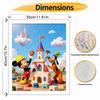 Disney Castle Building Oil Paint Digital Painting Art Kit FillIn Painting Home Decor